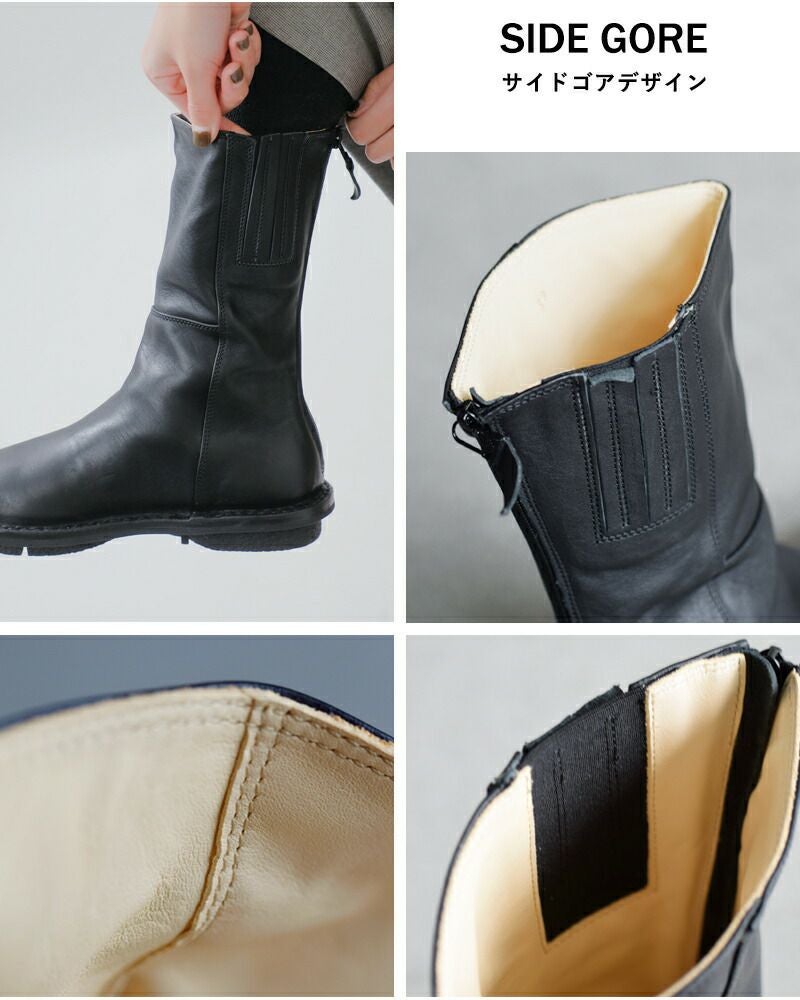 trippen トリッペン カウレザー ミドル ブーツ mid-boot-sat