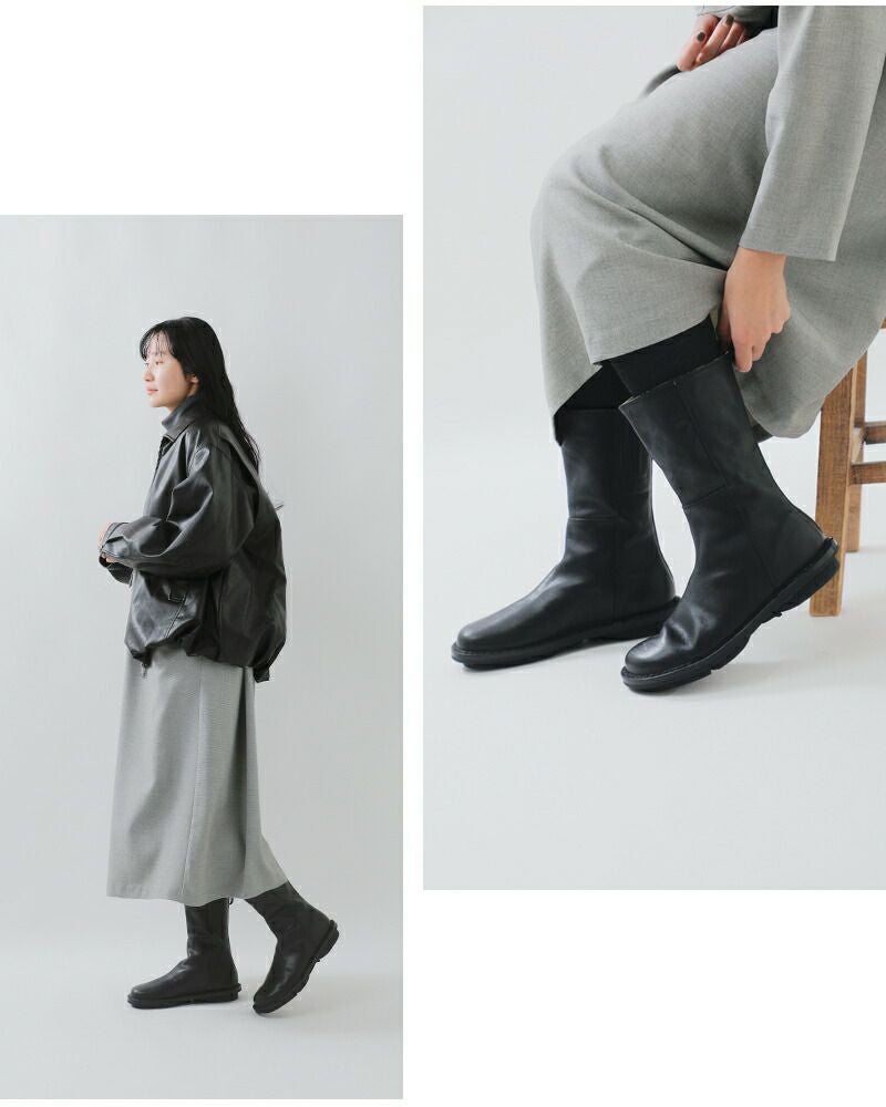 trippen トリッペン カウレザー ミドル ブーツ mid-boot-sat