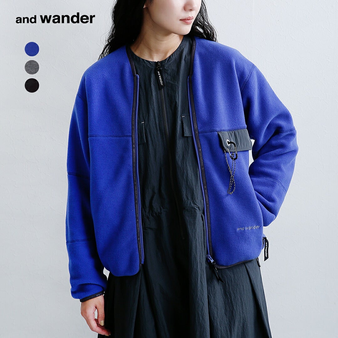 クーポン対象】and wander アンドワンダー ウール フリース