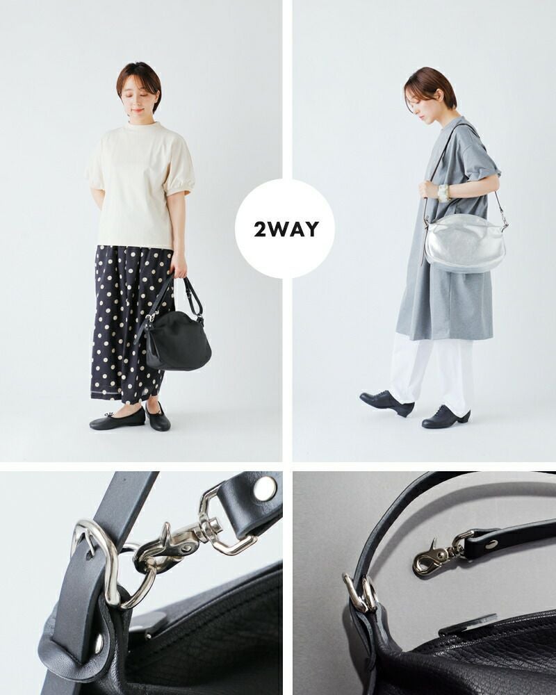 Ense アンサ ゴートレザー ショルダーバッグ S “goat shoulder S” gl