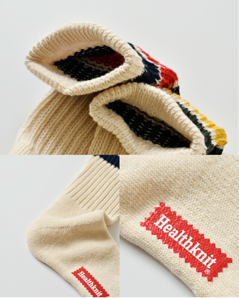 クーポン対象】Healthknit ヘルスニット クラシック 配色 3本ライン