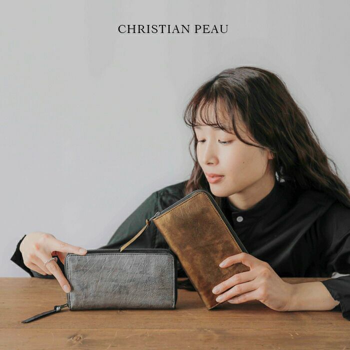 CHRISTIAN PEAU クリスチャン ポー クリスチャンポー レザー ラウンド