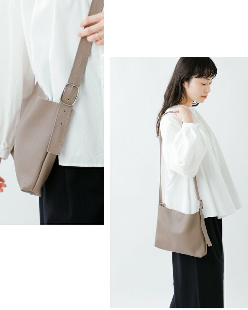 ATELIER 4.5 アトリエ4.5 ゴートレザー ワンタッチ ショルダーバッグ a
