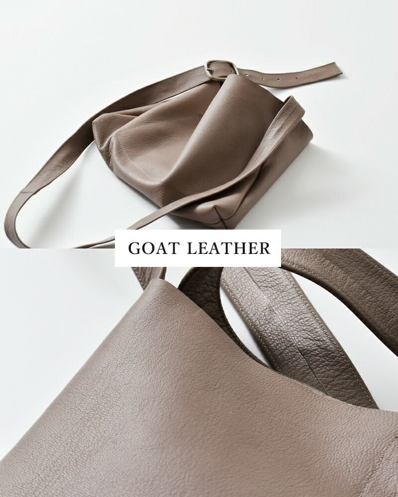 ATELIER 4.5 アトリエ4.5 ゴートレザー ワンタッチ ショルダーバッグ a