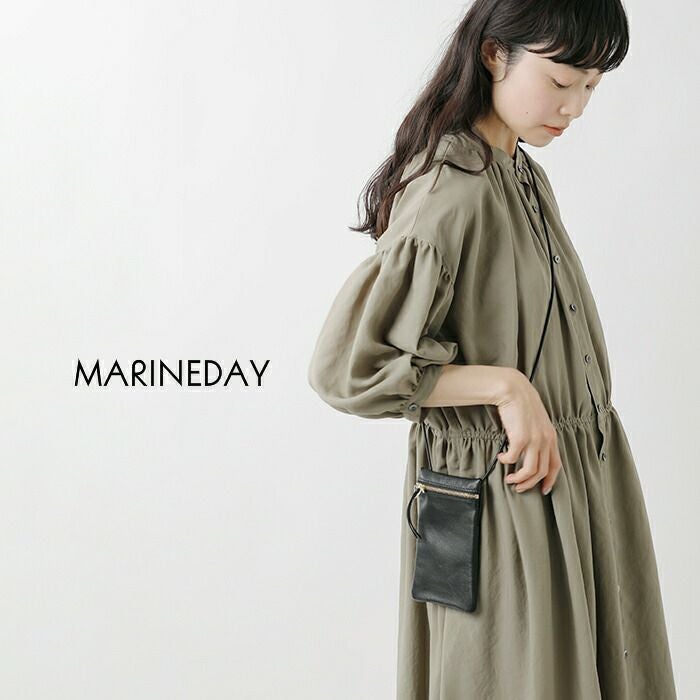クーポン対象】MARINE DAY マリンデイ ゴートスキン レザー ショルダー