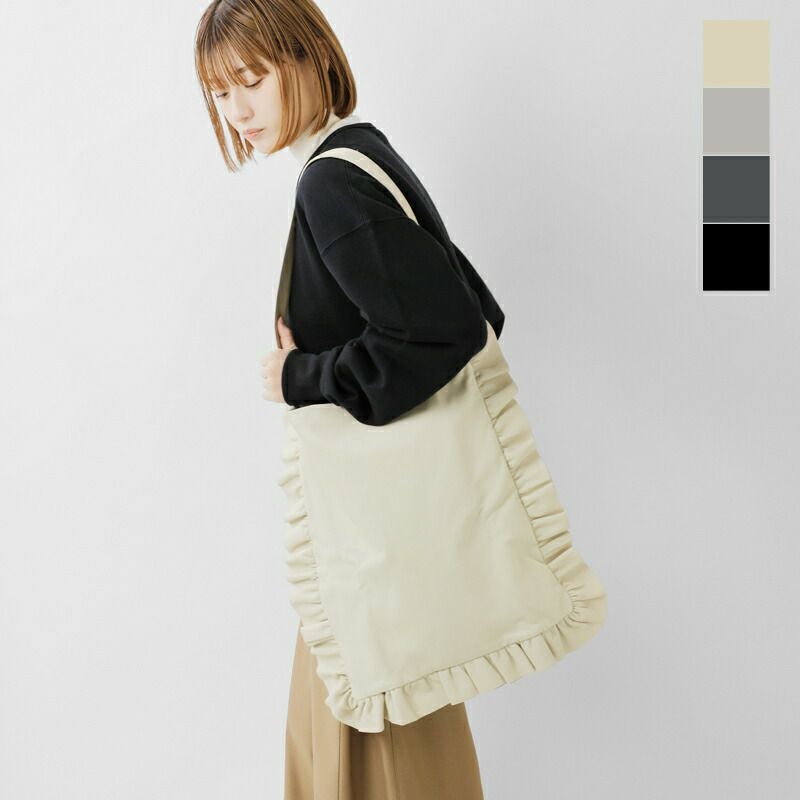 Sisii シシ レザー フリル トート バッグ “frill tote bag” 100-027-ms