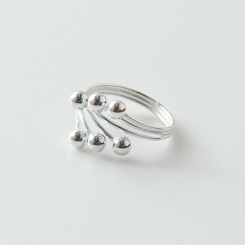 aura オーラ シルバー925 6ボール デザイン リング “6ball design ring