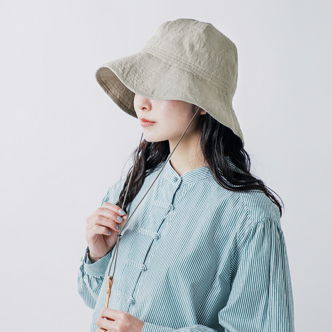 最終値下げナインテイラーNine Tailor ベルギーリネンハット ナチュラル Nine Tailor ナインテイラー ベルギーリネン ハット Canna Hat n-1074