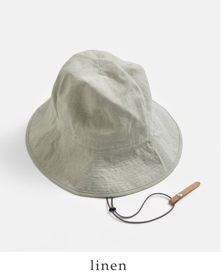 Nine Tailor ナインテイラー ベルギーリネン ハット Canna Hat n-1074