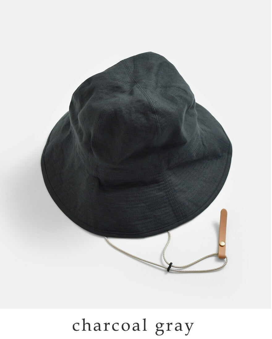 ナインテイラー　Nine tailor canna hat リネンハット Nine Tailor ナインテイラー ベルギーリネン ハット Canna Hat n-1074