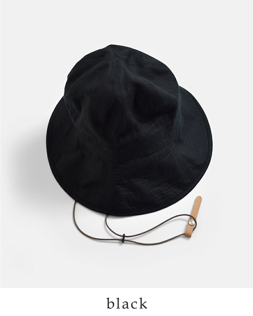 Nine Tailor ナインテイラー ベルギーリネン ハット Canna Hat n-1074