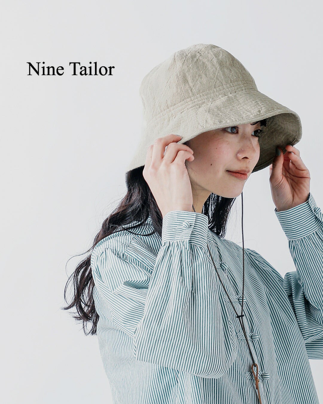 Nine Tailor ナインテイラー ベルギーリネン ハット Canna Hat n-1074
