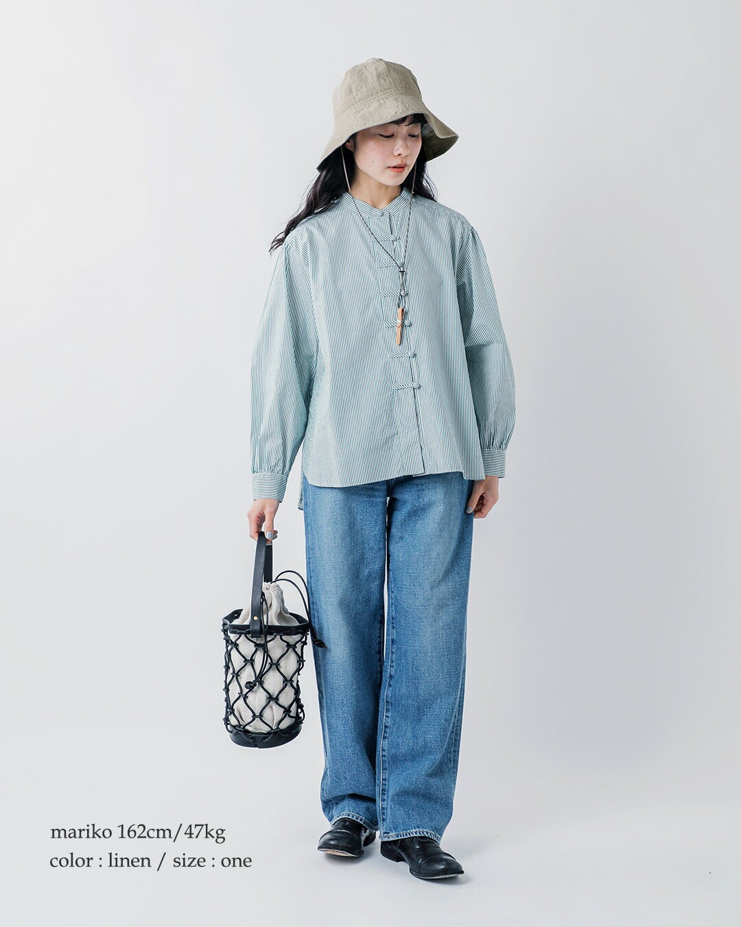 Nine Tailor ナインテイラー ベルギーリネン ハット Canna Hat n-1074