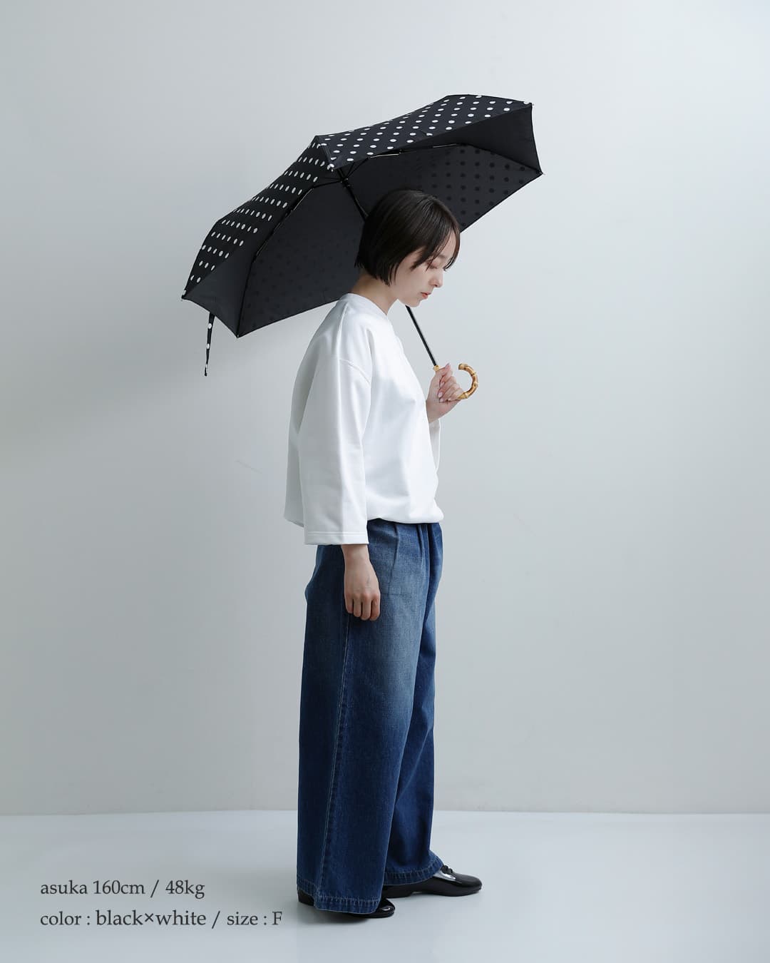 トラディショナルウェザーウェア 折りたたみ日傘 デニム Traditional Weatherwear（トラディショナル ウェザーウェア
