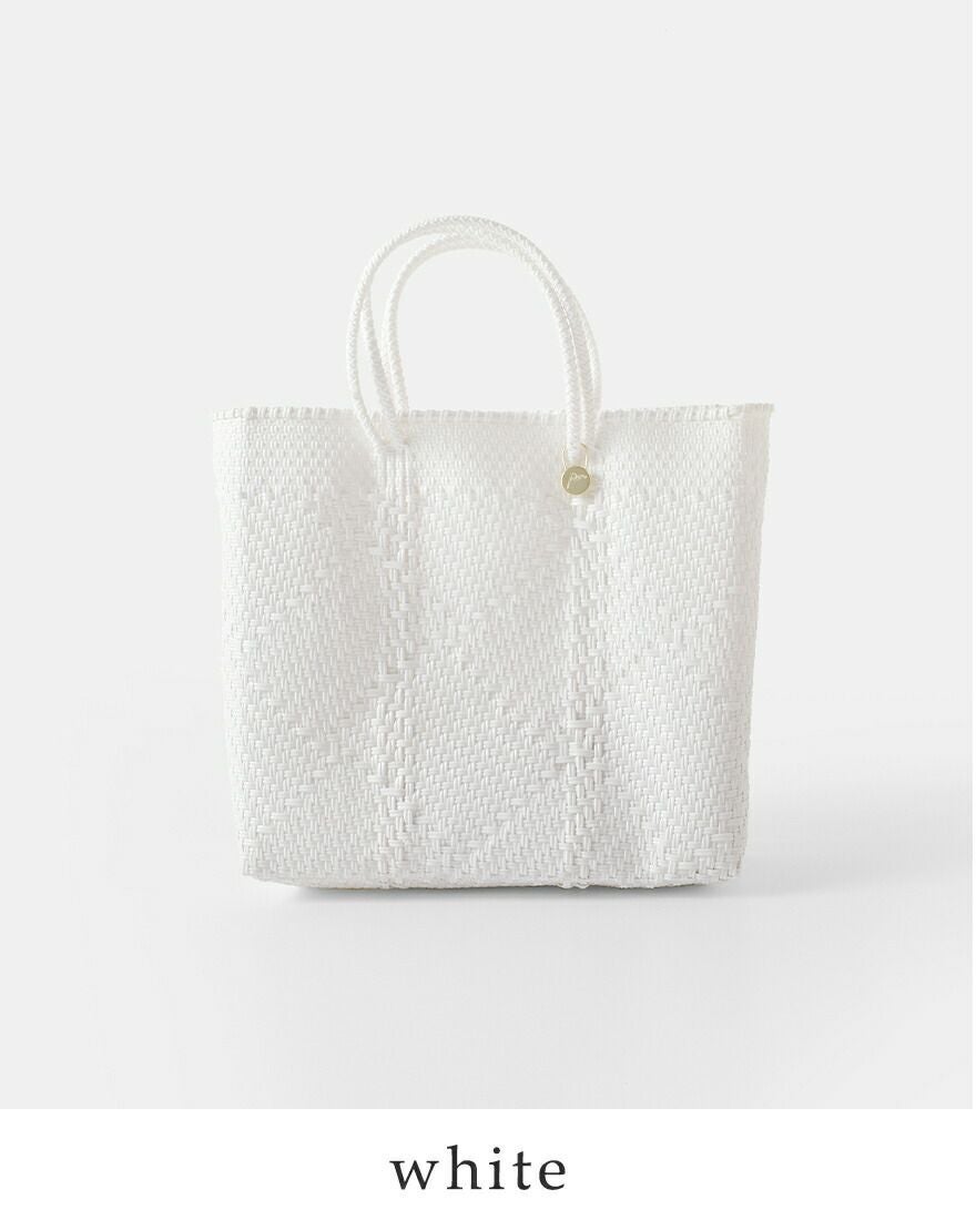 WOVEN ホワイト かごバッグ　メルカド　バッグ Letraの名品｜ホワイトのメルカドバッグ | Letra｜レトラ公式通販
