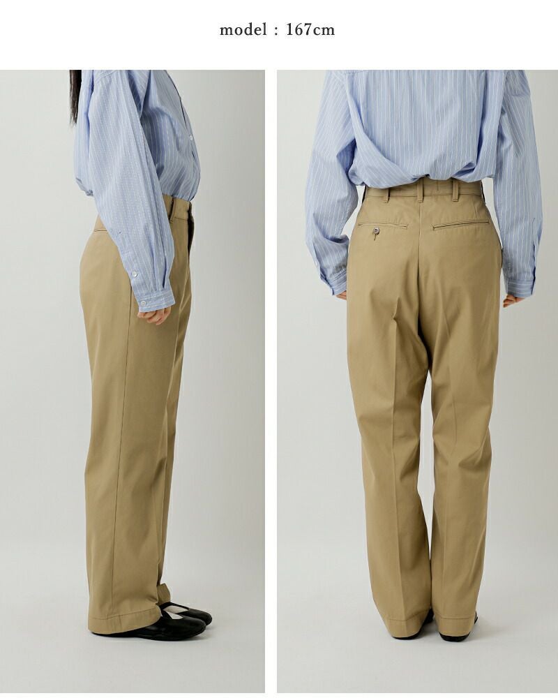Shinzone シンゾーン ウォッシュド ハイウエスト チノパンツ WASHED
