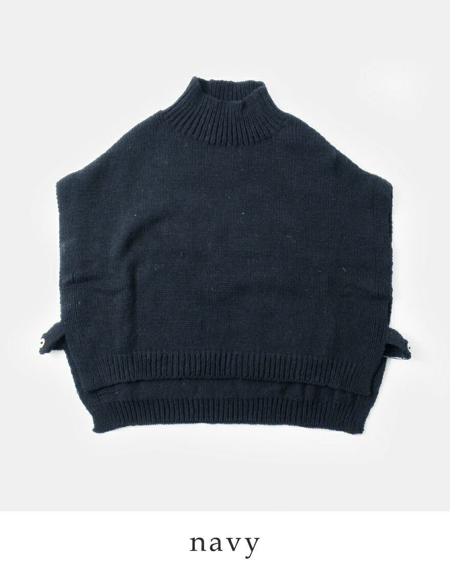 utilite ユティリテ ペルーハイランドウール モックネック ベスト