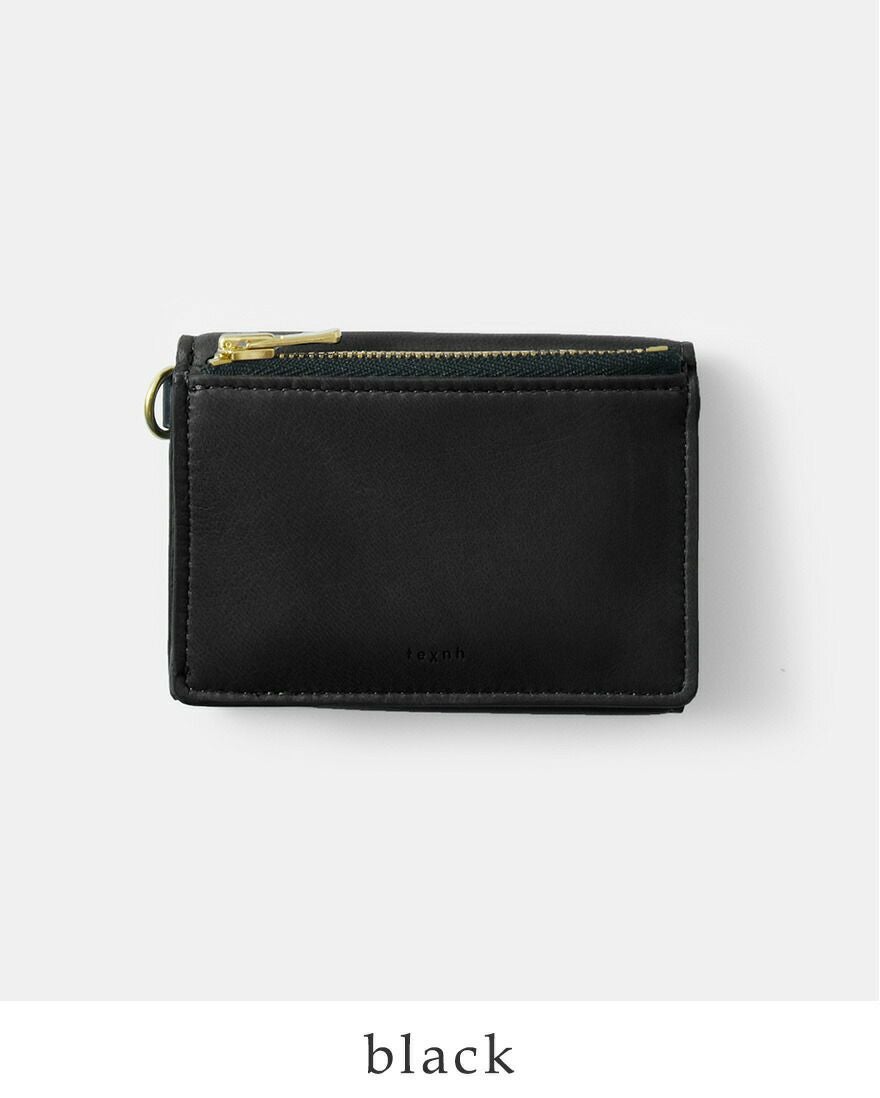 texnh テクネ フレンチ ラム レザー 三つ折り ミニ ウォレット “MINI