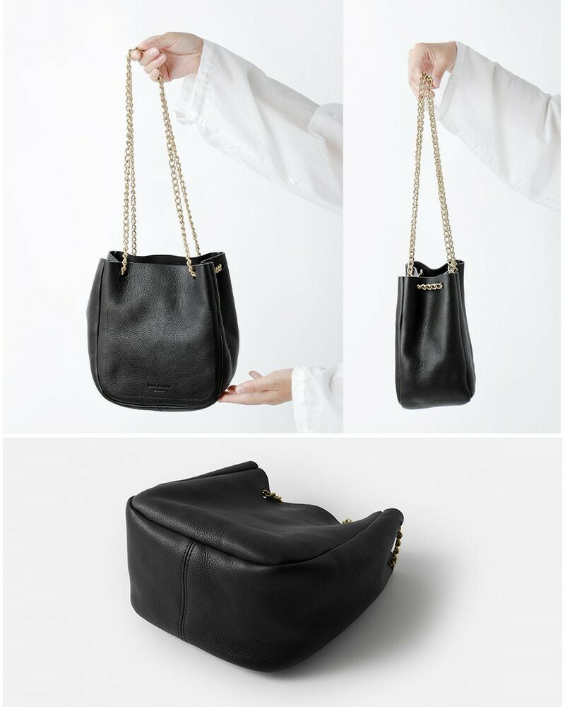 Mimi ミミ ソフト グレイニー ベジタブル タンニンレザー チェーン