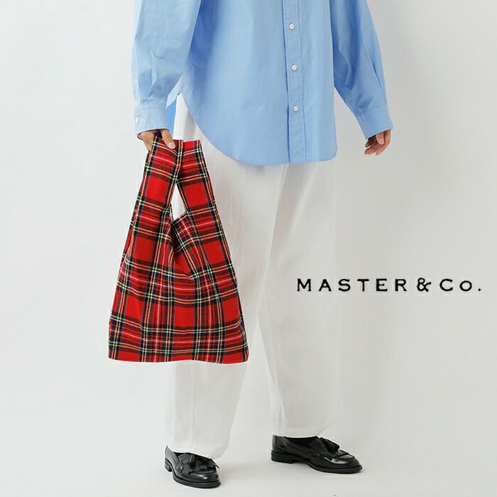 MASTER&Co. マスターアンドコー ウール タータンチェック エコバッグ