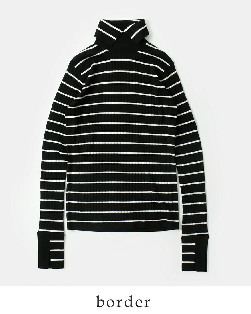 CINOH タートルネック ニット CINOH/チノ】別注 TURTLE NECK TIGHT KNIT/タートルネックタイトニット