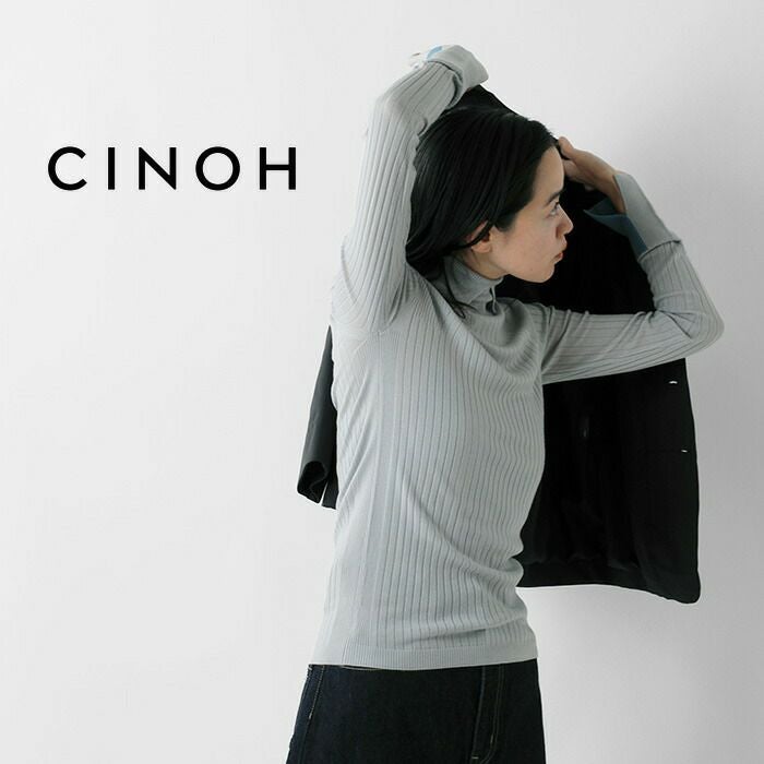 CINOH チノ メリノウール タートルネック ニット プルオーバー