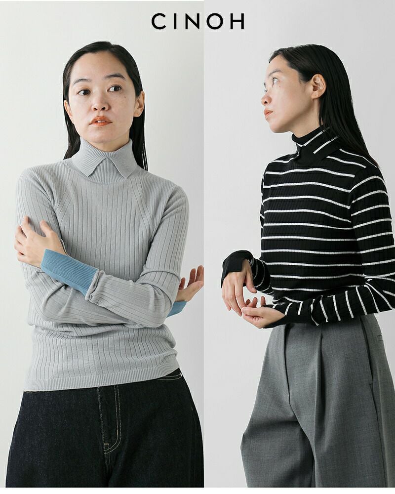 Deuxieme Classe CINOH タートルネック ニット CINOH/チノ】別注 TURTLE NECK TIGHT KNIT/タートルネックタイトニット