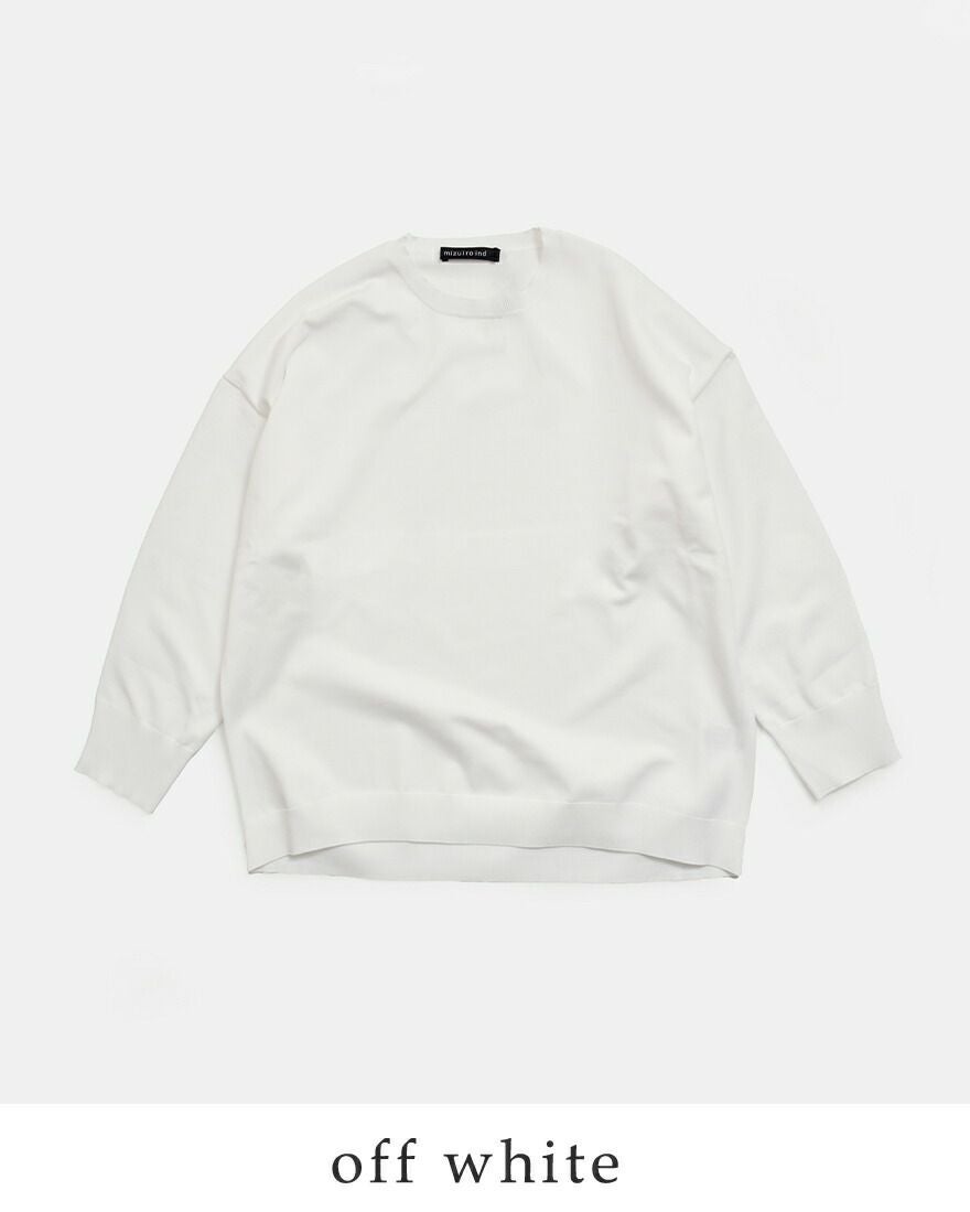 mizuiro ind ミズイロインド クルーネック ワイド プルオーバー 1