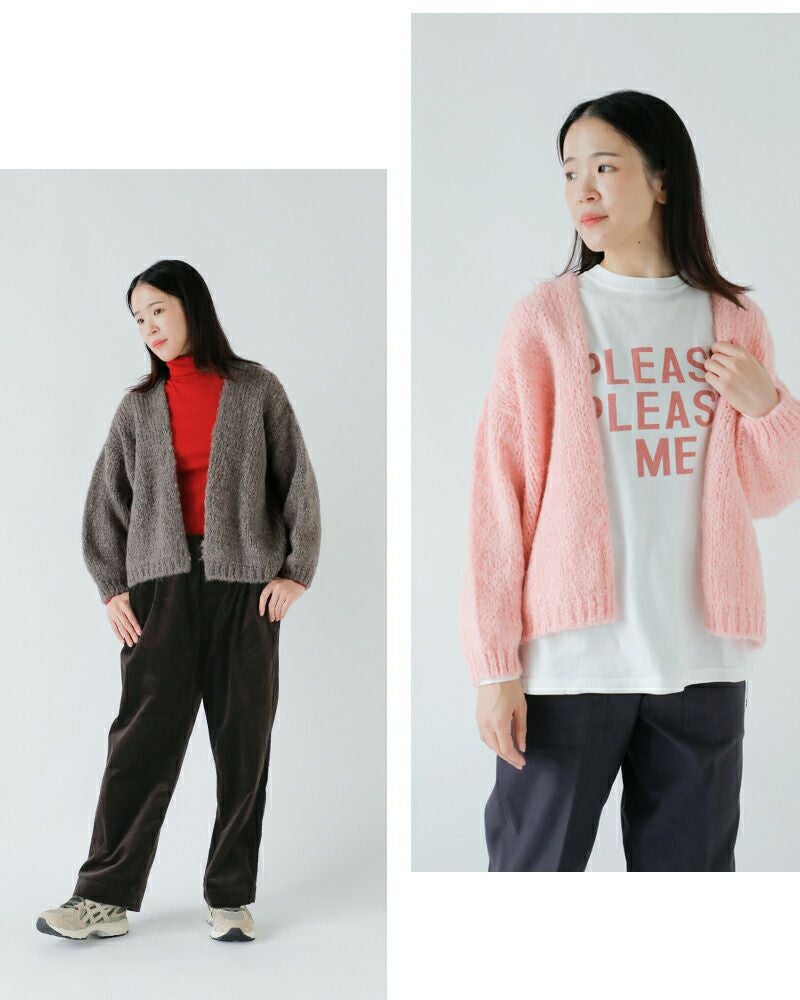 未使用 トリコジャンマルク カーディガン 黄色 ゆったりめ フランス製 TRICOTS JEAN MARC（トリコットジーンマルク）の「別注【TRICOTS