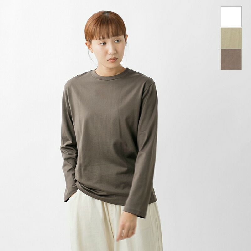 LIFiLL リフィル コットニー 天竺 スリット ロングスリーブ Tシャツ