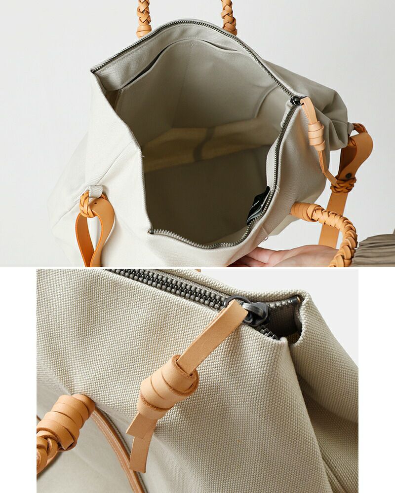 Kamaro'an カマロアン レザーハンドル キャンバス ダッフルバッグ