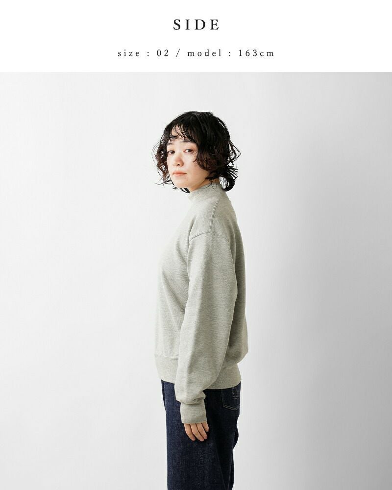 LIFiLL リフィル コットニー 裏毛 モックネック スウェット プル