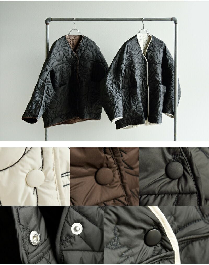 manipuri マニプリ リバーシブル キルティング ジャケット quilting