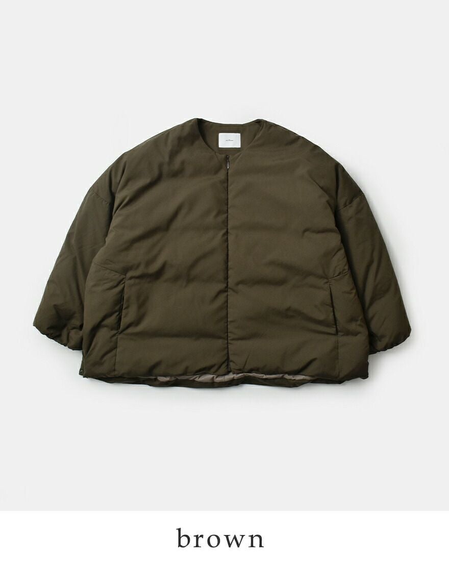 30%OFF】miffew ミフュー 撥水 帯電防止 ノーカラー オーバー ダウン