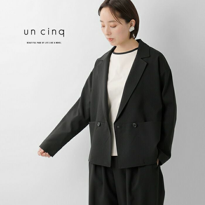un cinq アンサンク メランジ オックス テーラード ジャケット u26-01 un cinq アンサンク メランジ オックス テーラード ジャケット u26-01
