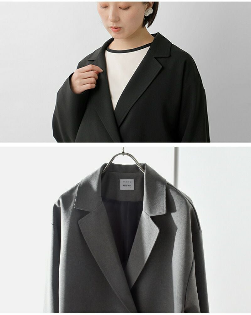 un cinq アンサンク メランジ オックス テーラード ジャケット u26-01