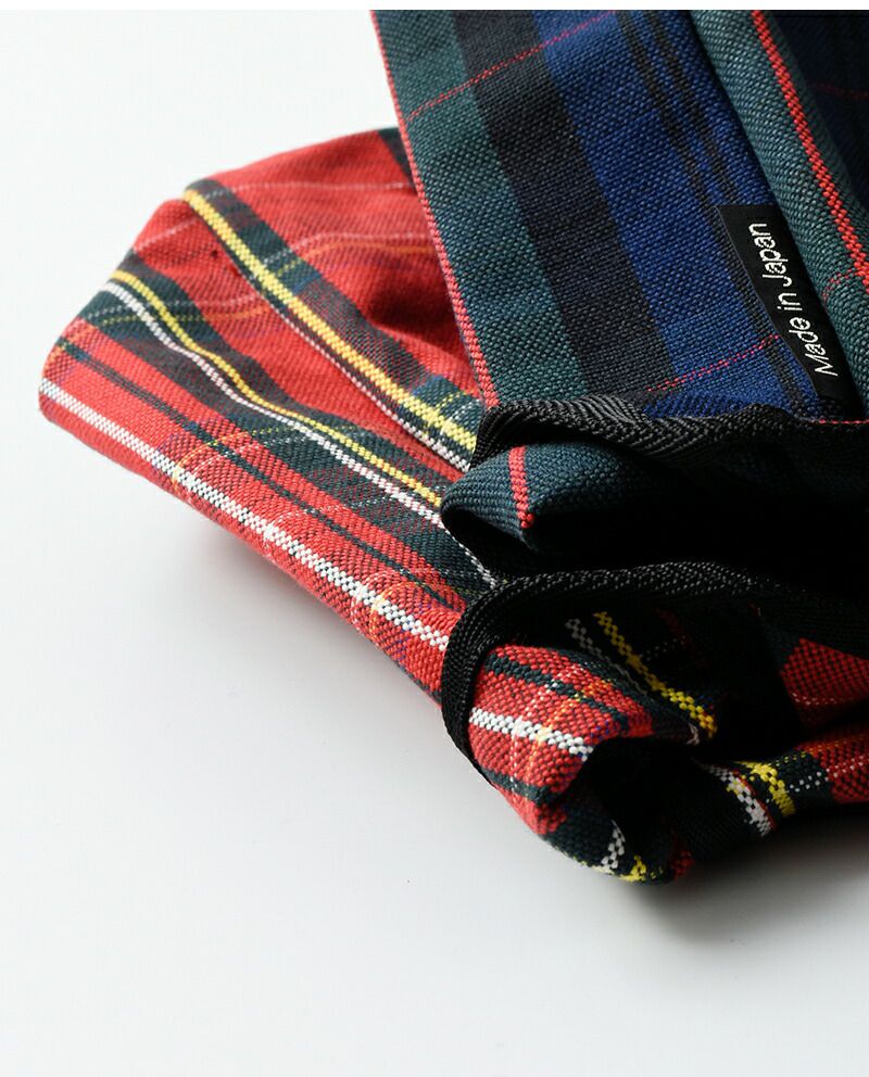 BILLVAN ネイビー バック 刺繍 ハリトンジャケット インナーチェック柄 クーポン対象】BAG'n'NOUN バッグンナウン 6号帆布 コットン チェック