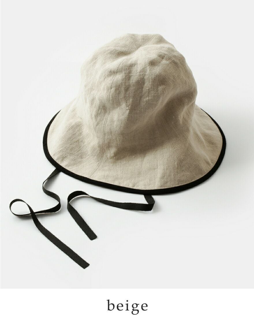 Chapeaugraphy 綿麻 シャンブレー / 高密度織綿麻 チューリップハット