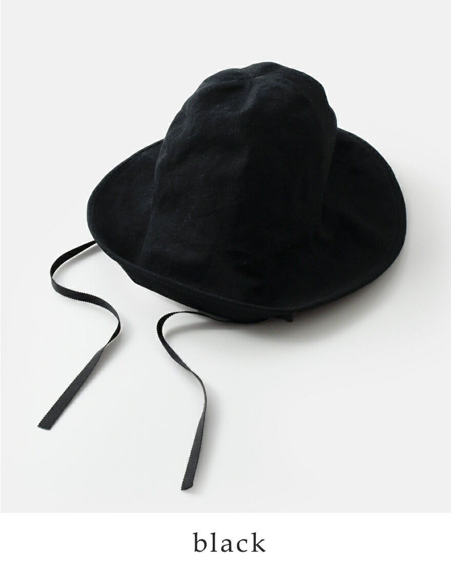 Chapeaugraphy 綿麻 シャンブレー / 高密度織綿麻 チューリップハット
