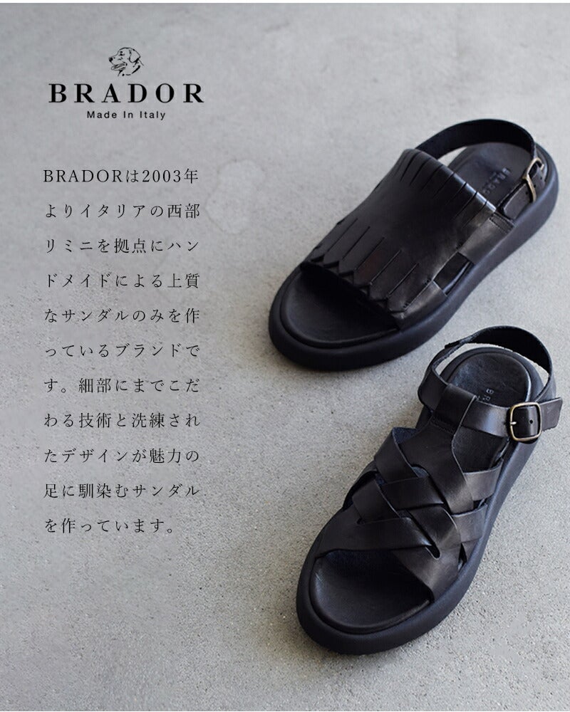 30%OFF】BRADOR ブラドール レザーキルト バックストラップ フラット