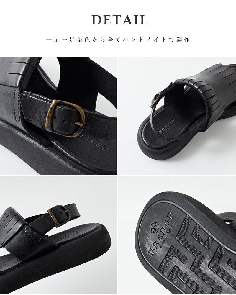 30%OFF】BRADOR ブラドール レザーキルト バックストラップ フラット