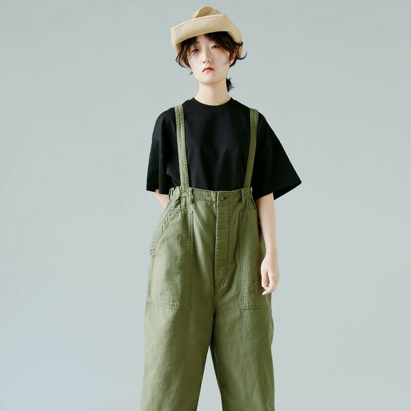 LENO リノ コットン ベイカー サロペット “BAKER SALOPETTE FADE” leno