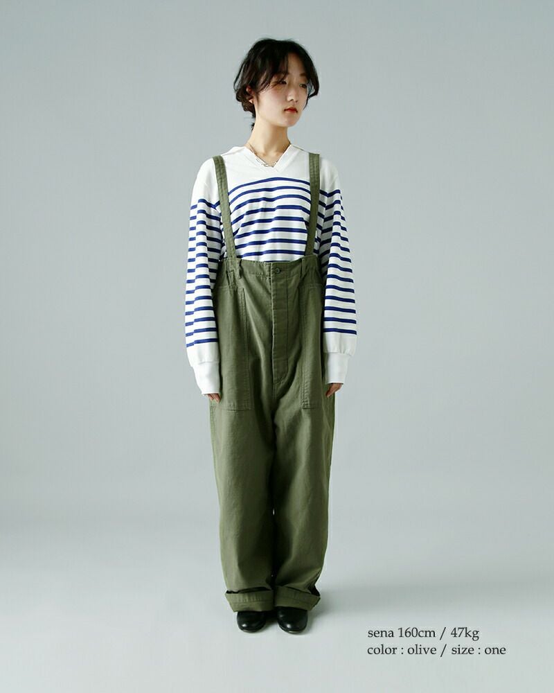 ＊LENO コットンベイカーサロペットBAKER SALOPETTE FADE＊ LENO リノ コットン ベイカー サロペット “BAKER SALOPETTE FADE” leno