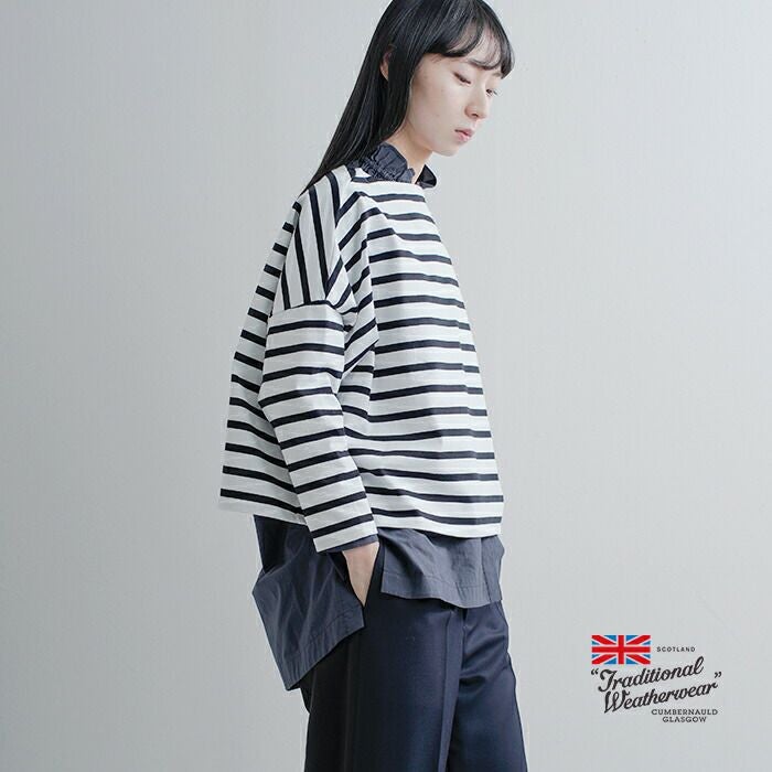 TRADITIONAL WEATHERWEAR JS別注ボーダー10分Ｔシャツ TRADITIONAL WEATHERWEAR JS別注ボーダー10分Tシャツ 【公式通販】