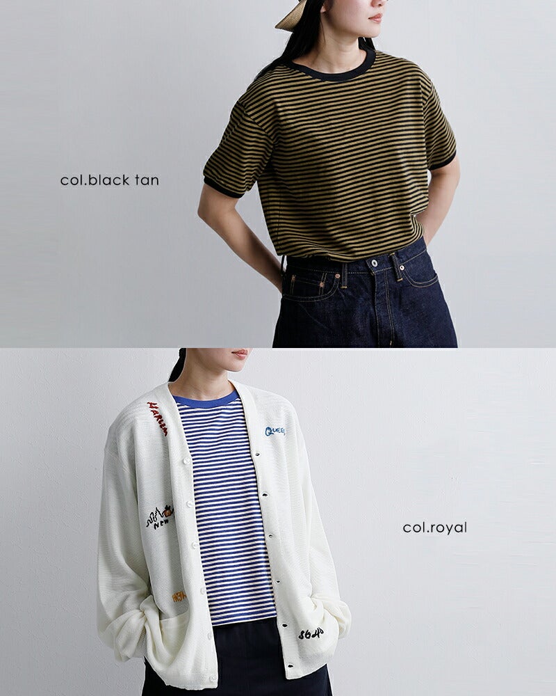 STAR＆STRIPE スターアンドストライプ ボーダー リンガー Tシャツ md