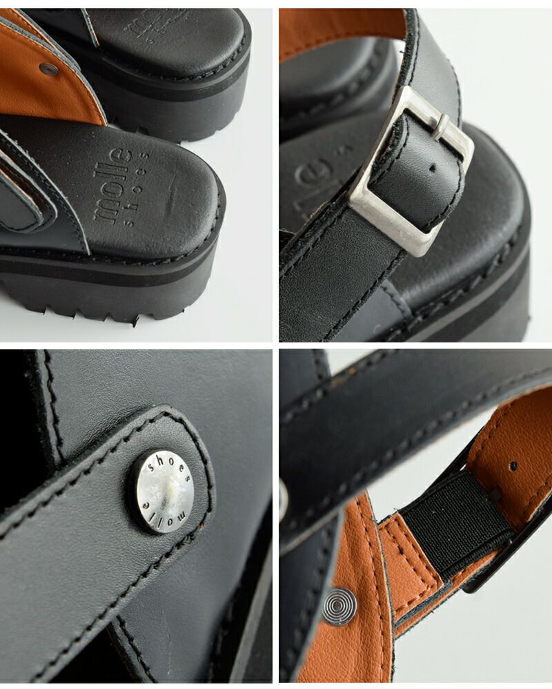 クーポン対象】molle shoes モールシューズ 撥水 カウレザー