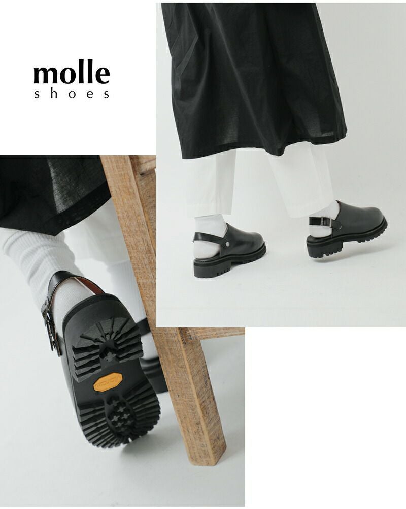 molle shoes モールシューズ 撥水 カウレザー エンジニア 2way