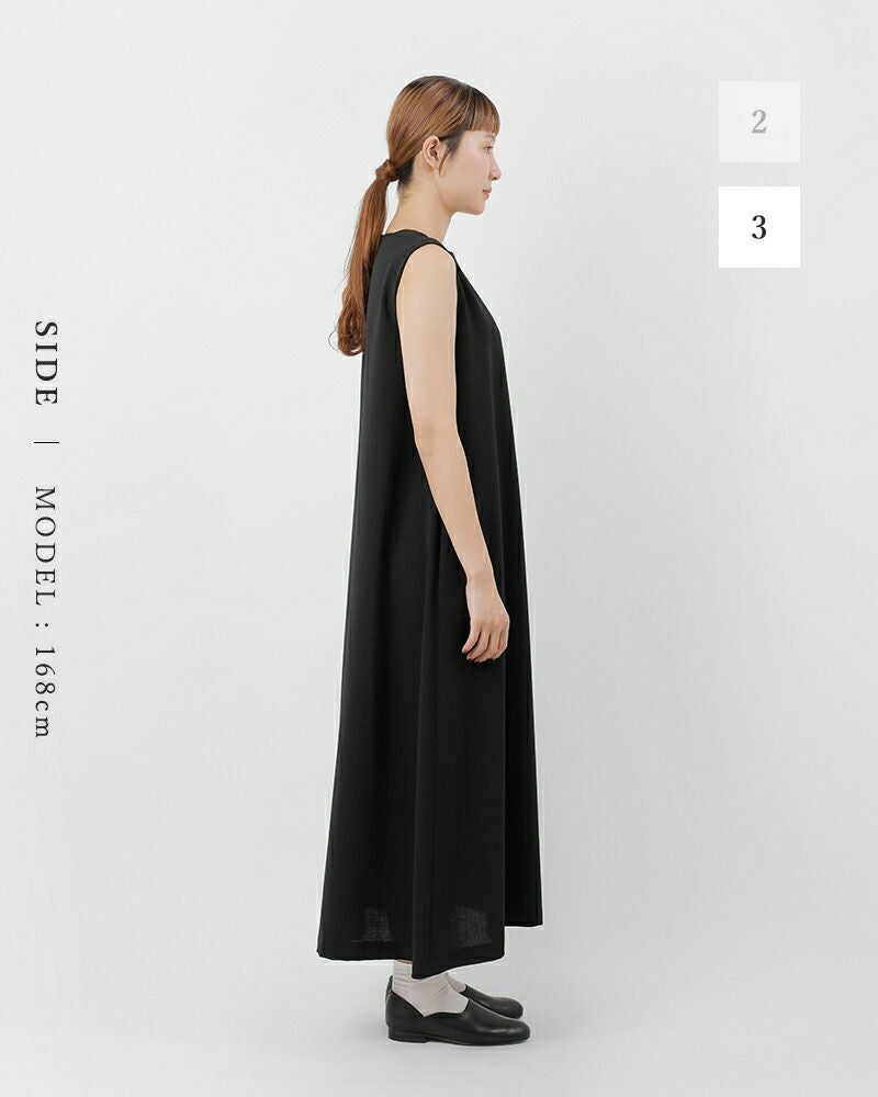 【未使用】定価30,800円　AP STUDIO　ノーカラーワイドガウン　BK □ノーカラージャケット＋ウエストタックワンピース【WEB限定