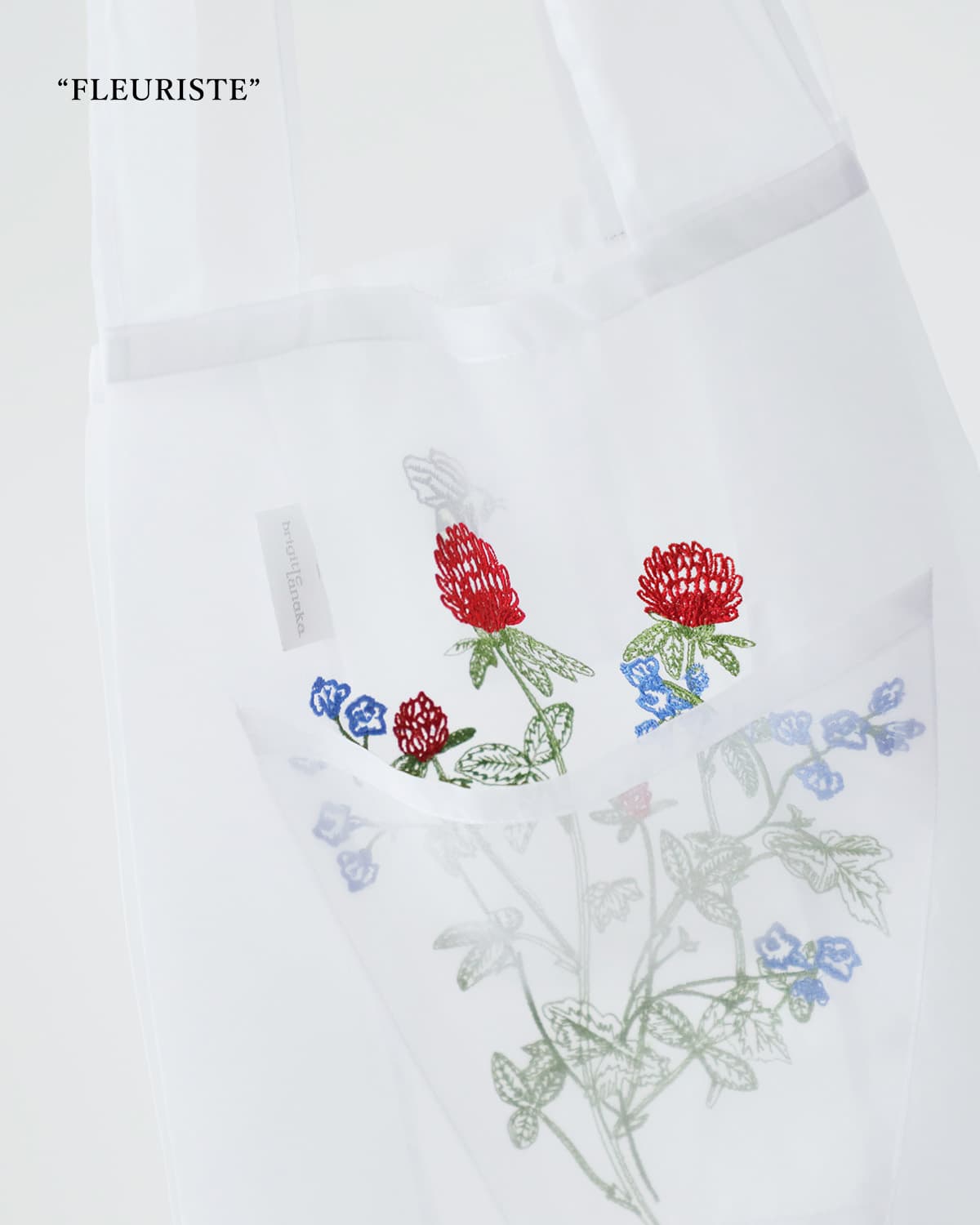 BRIGITTE TANAKA ブリジットタナカ 刺繍 トートバッグ FLEURISTE bt-mo