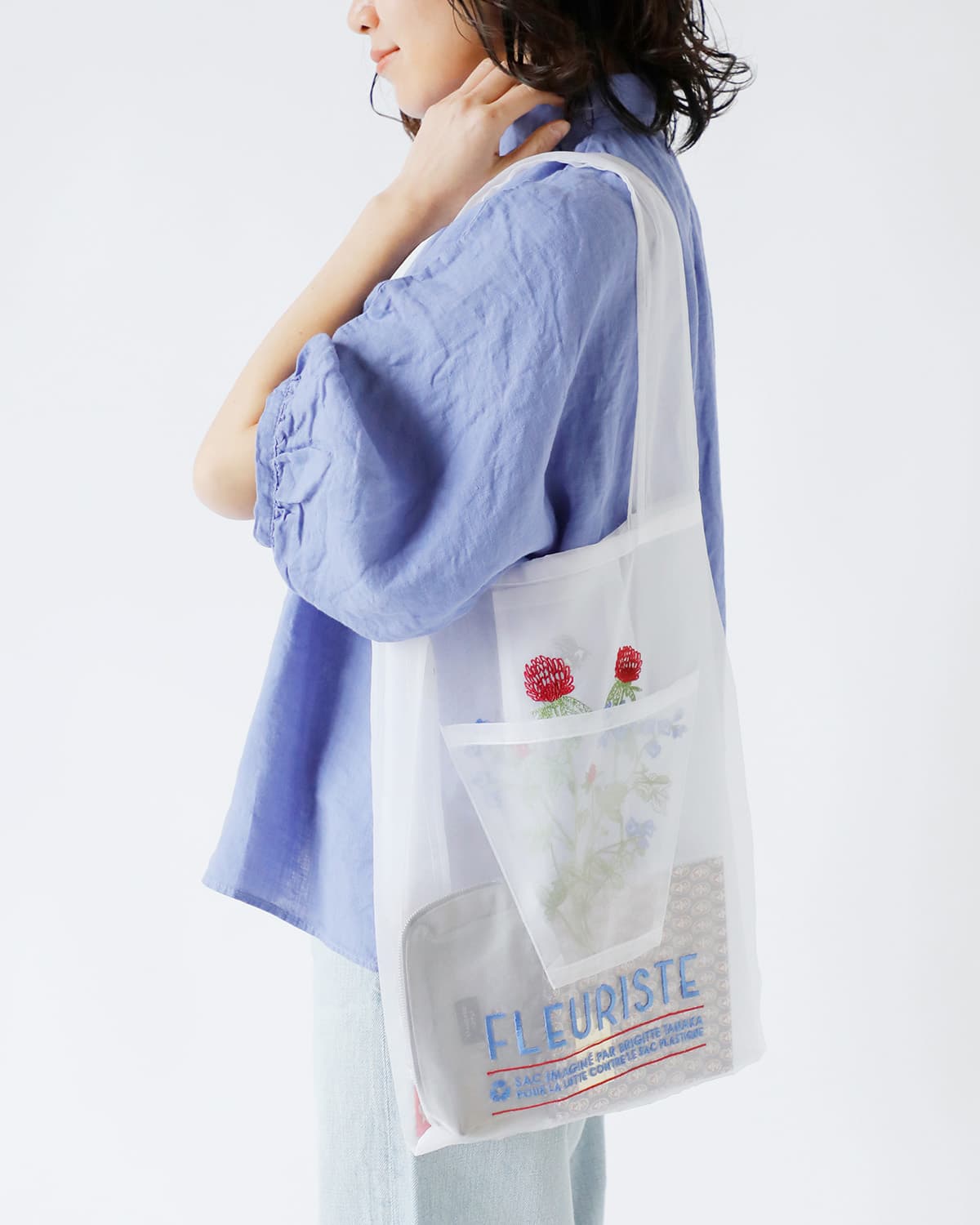 BRIGITTE TANAKA ブリジットタナカ 刺繍 トートバッグ FLEURISTE bt-mo